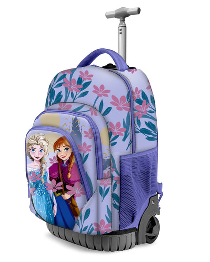 ICE WIZARD GTS ROLLING SCHOOL BAG/MINI SUITCASE - BLUE - 32cm X 47cm X 25cm-0