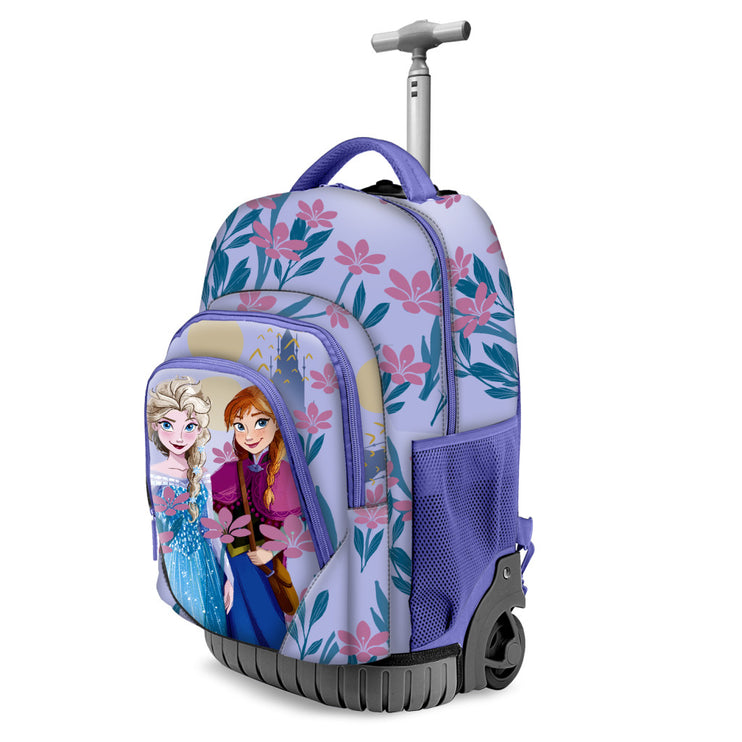 ICE WIZARD GTS ROLLING SCHOOL BAG/MINI SUITCASE - BLUE - 32cm X 47cm X 25cm-0