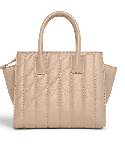 Mini Demi Tote Bag in Beige-4