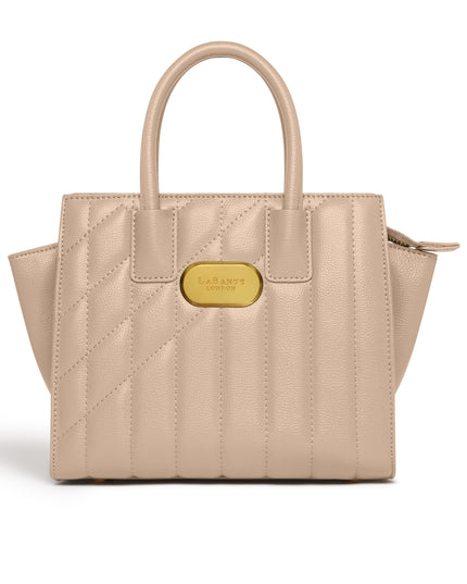 Mini Demi Tote Bag in Beige-3