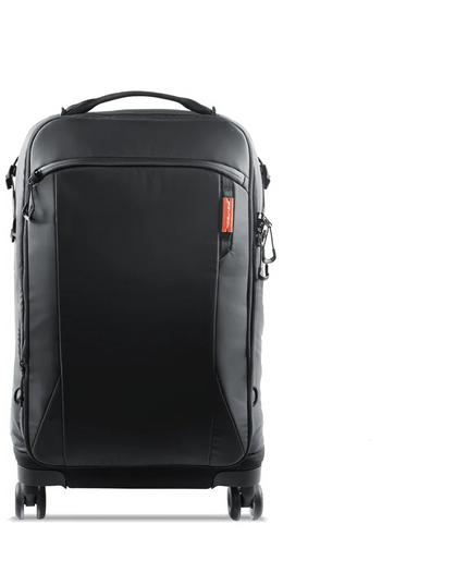 2-in-1 Outdoor Trolley Case Backpack Expandable Black-0