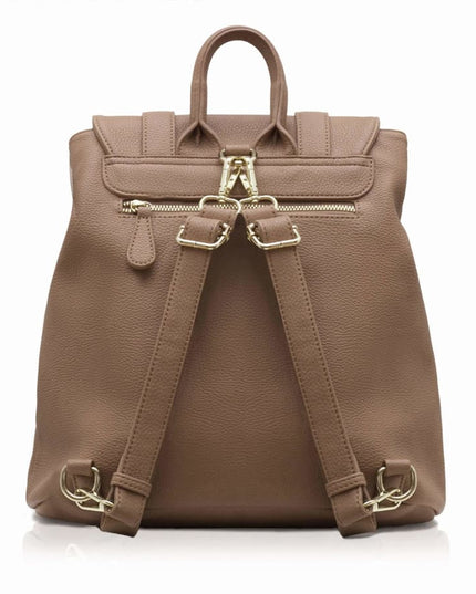 Agnes Brown Vegan Backpack-2