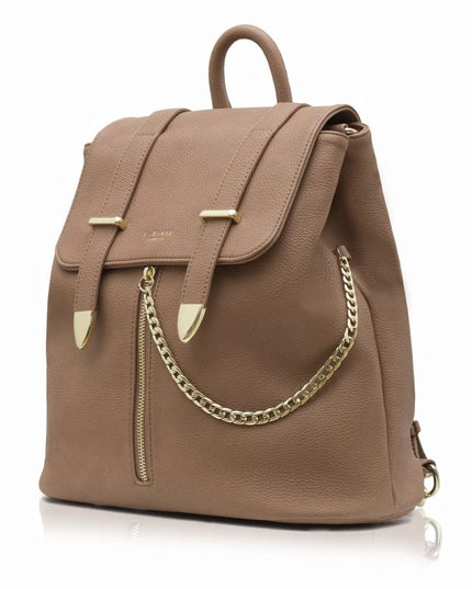 Agnes Brown Vegan Backpack-1