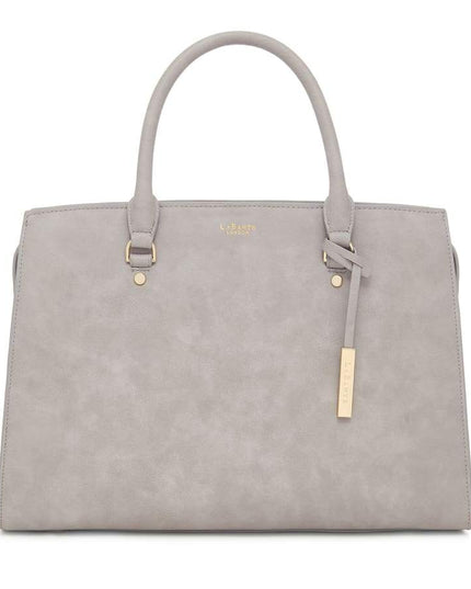 Aricia Grey Vegan Laptop Bag-0