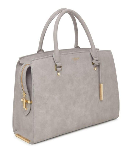 Aricia Grey Vegan Laptop Bag-1