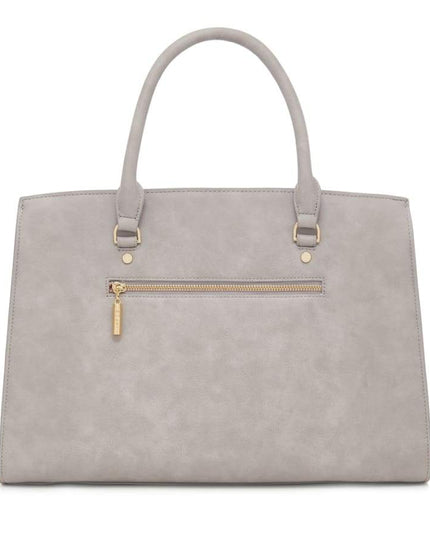 Aricia Grey Vegan Laptop Bag-2